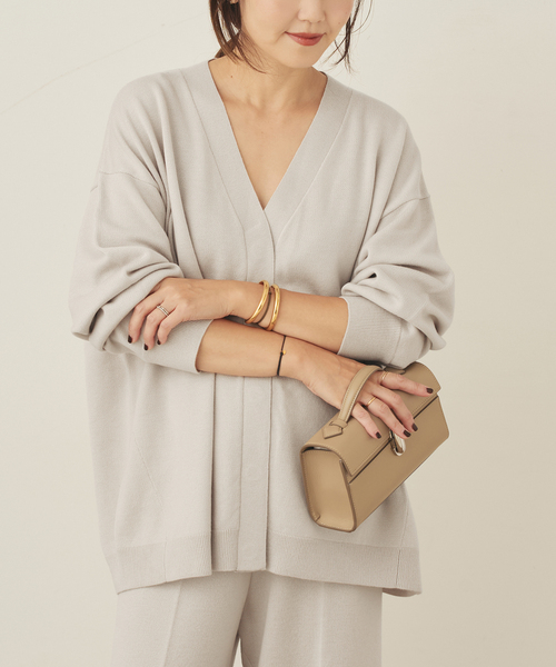 plage（プラージュ）の「CASH TOUCH カーディガン（カーディガン/ボレロ・レディース・モカ/ライトグレー・FREE）」の15枚目の写真