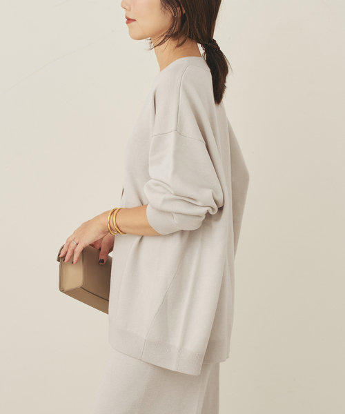 plage（プラージュ）の「CASH TOUCH カーディガン（カーディガン/ボレロ・レディース・モカ/ライトグレー・FREE）」の16枚目の写真