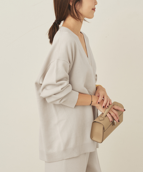 plage（プラージュ）の「CASH TOUCH カーディガン（カーディガン/ボレロ・レディース・モカ/ライトグレー・FREE）」の17枚目の写真