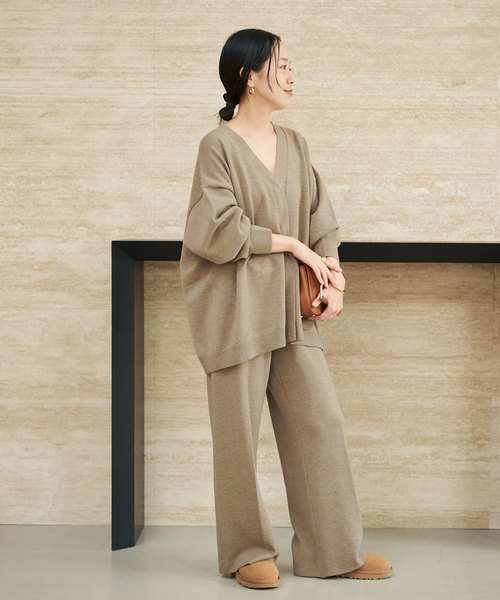 plage（プラージュ）の「CASH TOUCH カーディガン（カーディガン/ボレロ・レディース・モカ/ライトグレー・FREE）」の21枚目の写真