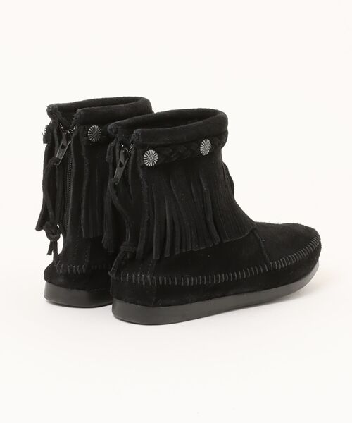 Minnetonka（ミネトンカ）の「【W】【it】【IW5】【MINNETONKA】ハイ トップ バック ジッパー HI TOP BACK ZIP BOOTS（ブーツ・レディース・グレー/ブラック・5.5/6）」の3枚目の写真