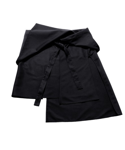 Ruze(ルゼ)の「Asymmetry layered wrap skirt / アシンメトリー レイヤード ラップスカート(スカート・メンズ・ブラック・FREE)」の15枚目の写真