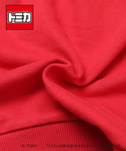 DILASH（ディラッシュ）の「【トミカ / 綿100%】こうじげんばのはたらくくるまトレーナー（スウェット・キッズ・レッド/チャコールグレー・80/90/100/110/120/130）」の9枚目の写真