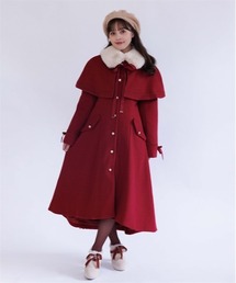 axes femme(アクシーズファム)のケープセットバッスルコート(ダッフルコート)