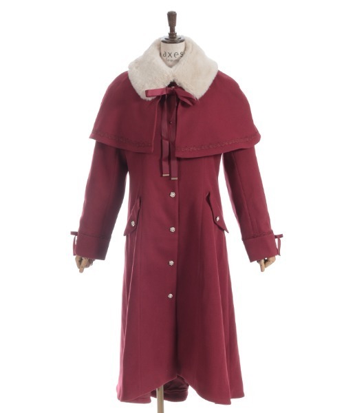 ケープセットバッスルコート（ダッフルコート）｜axes femme