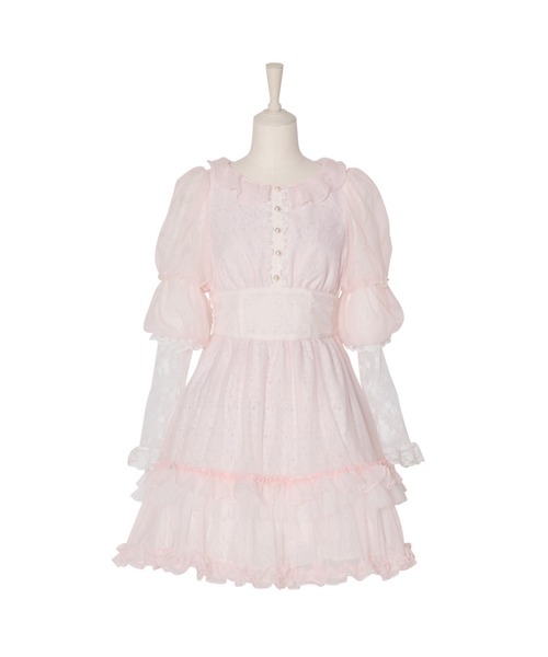mellfy memory(メルフィーメモリー)の「Angelic Sugar Lace onepiece(ワンピース・レディース・ホワイト/ピンク・SMALL/MEDIUM)」の2枚目の写真