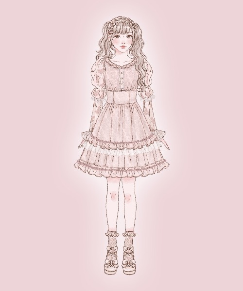 mellfy memory(メルフィーメモリー)の「Angelic Sugar Lace onepiece(ワンピース・レディース・ホワイト/ピンク・SMALL/MEDIUM)」の5枚目の写真