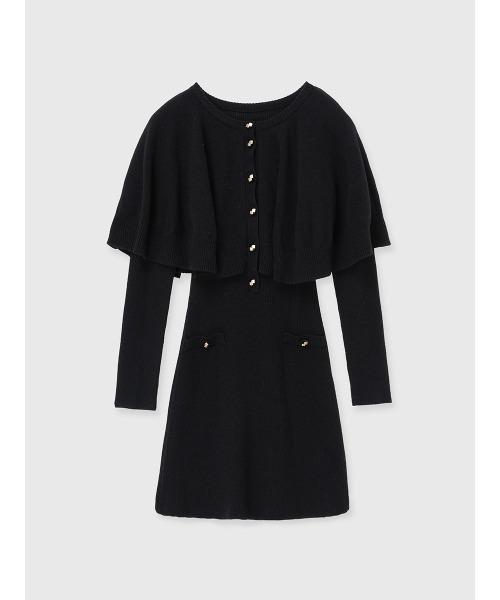 セール】ケープデザインニットワンピース（ワンピース）｜EIMY ISTOIRE