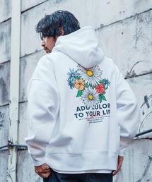 【Bz】【Leyline】Vivid flowers print parka