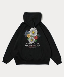 【Bz】【Leyline】Vivid flowers print parka