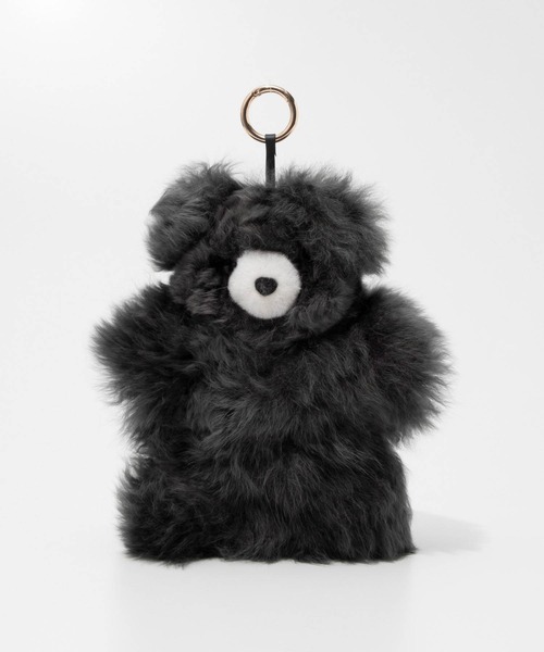 COSY（コージー）の「COSY Larg Bear Baby Alpaca Key ring　コージー ラージ ベア アルパカ キーリング 熊 チャーム（チャーム・レディース・ホワイト系1/グレー系1/ブラウン系1/ベージュ系1・FREE）」の2枚目の写真