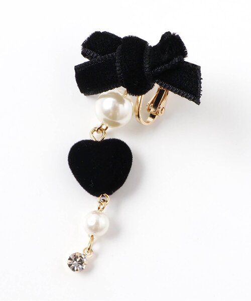 algy(アルジー)の「リボンパールイヤリング(イヤリング・キッズ・ブラック・FREE)」の3枚目の写真