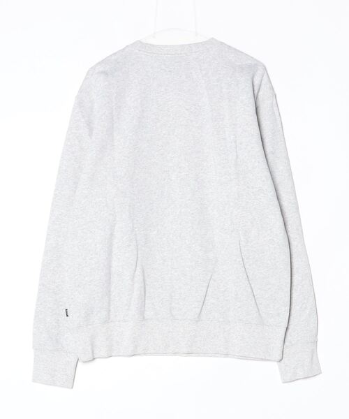 HUF(ハフ)の「HUF ARCH APPLIQUE CREWNECK ハフ アーク アップリケ ロゴ スウェット(スウェット・メンズ・ホワイト系1/ブラック・MEDIUM/X-LARGE/LARGE/SMALL)」の3枚目の写真