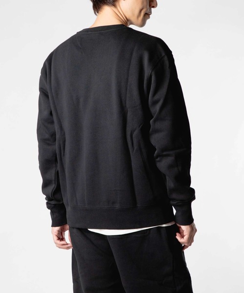 HUF(ハフ)の「HUF ARCH APPLIQUE CREWNECK ハフ アーク アップリケ ロゴ スウェット(スウェット・メンズ・ホワイト系1/ブラック・MEDIUM/X-LARGE/LARGE/SMALL)」の17枚目の写真