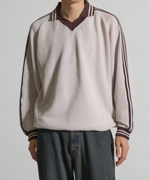 CITY TOKYO | 【CITY TOKYO/シティートーキョー】Mesh knit game shirt(ニット/セーター)