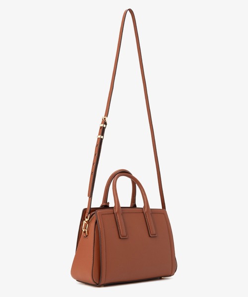 MICHAEL KORS(マイケルコース)の「LAILA ぺブルレザー サッチェル スモール(ハンドバッグ・レディース・ブラウン系・FREE)」の4枚目の写真