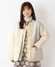 one'sterrace（ワンズテラス）の「ダウン風ジャケット（ノーカラージャケット）」