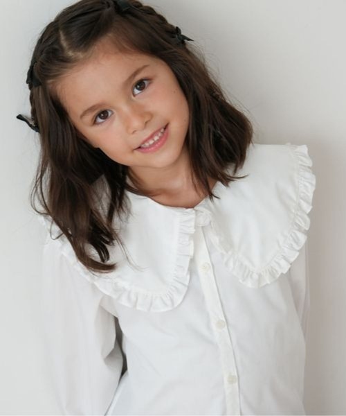 LEPSIM（レプシィム）の「【KIDS】【O.C】GIRLS長袖フリル襟　626899（シャツ/ブラウス・キッズ・オフホワイト・130/120）」の18枚目の写真