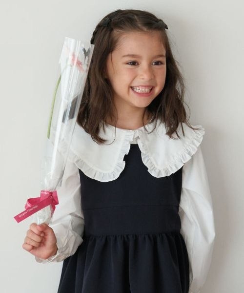 LEPSIM（レプシィム）の「【KIDS】【O.C】GIRLS長袖フリル襟　626899（シャツ/ブラウス・キッズ・オフホワイト・130/120）」の7枚目の写真