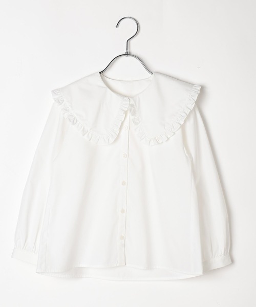 LEPSIM（レプシィム）の「【KIDS】【O.C】GIRLS長袖フリル襟　626899（シャツ/ブラウス・キッズ・オフホワイト・130/120）」の8枚目の写真