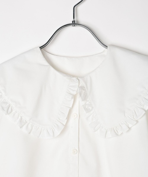 LEPSIM（レプシィム）の「【KIDS】【O.C】GIRLS長袖フリル襟　626899（シャツ/ブラウス・キッズ・オフホワイト・130/120）」の10枚目の写真