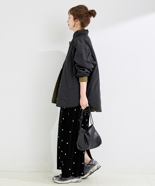 追加》ウォッシャブル / キルティングリバーシブルブルゾン（その他