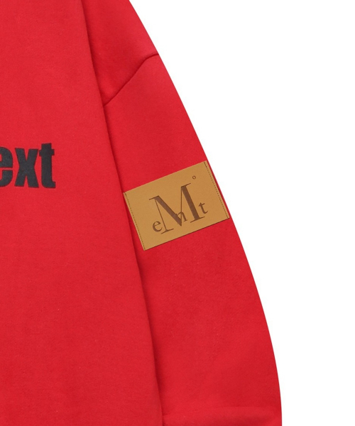 MUCENT(ムセント)の「ツーハットシグネチャースウェット(男女共用)(スウェット・レディース・レッド・SMALL/LARGE)」の4枚目の写真