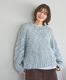 niko and... | ウールMIXチャンキーニットプルオーバー(ニット/セーター)