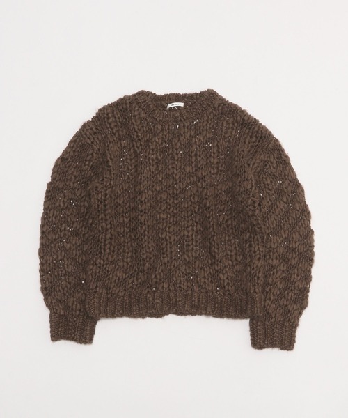 niko and...(ニコアンド)の「ウールMIXチャンキーニットプルオーバー(ニット/セーター・レディース・イエロー/ブラウン/サックスブルー・FREE)」の19枚目の写真