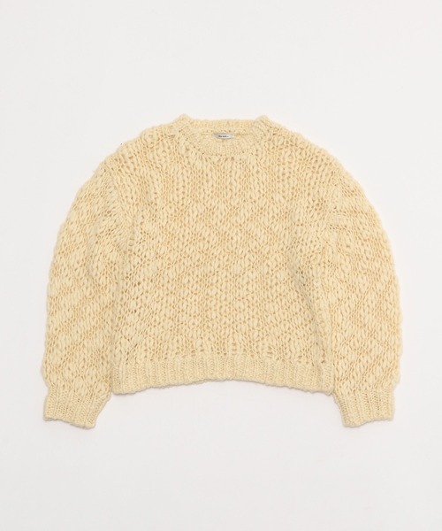 niko and...(ニコアンド)の「ウールMIXチャンキーニットプルオーバー(ニット/セーター・レディース・イエロー/ブラウン/サックスブルー・FREE)」の20枚目の写真