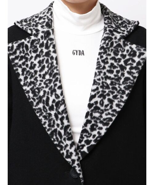 GYDA(ジェイダ)の「leopard slim longコート(ダウンジャケット/コート・レディース・キャメル/ブラック・FREE)」の15枚目の写真