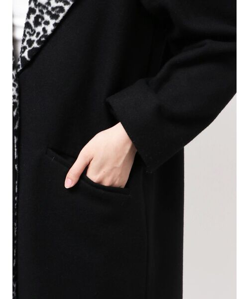 GYDA(ジェイダ)の「leopard slim longコート(ダウンジャケット/コート・レディース・キャメル/ブラック・FREE)」の17枚目の写真
