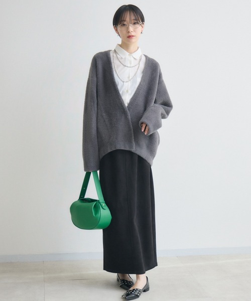 Paradise Picnic（パラダイスピクニック）の「フェザーヤーンカーディガン（カーディガン/ボレロ・レディース・ブラウン/アイボリー/チャコールグレー・FREE）」の18枚目の写真