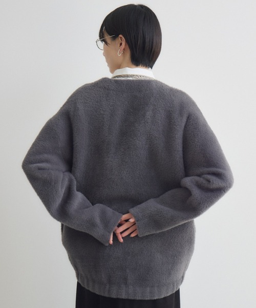 Paradise Picnic（パラダイスピクニック）の「フェザーヤーンカーディガン（カーディガン/ボレロ・レディース・ブラウン/アイボリー/チャコールグレー・FREE）」の11枚目の写真