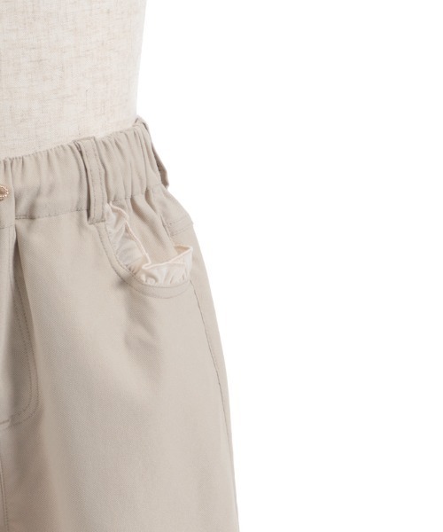 axes femme(アクシーズファム)の「ストレッチフリルレギンス(その他パンツ・キッズ・ベージュ/ブラック・MEDIUM/LARGE)」の6枚目の写真