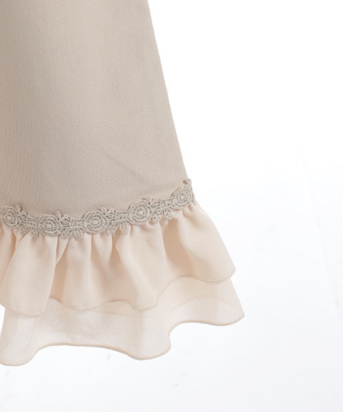 axes femme(アクシーズファム)の「ストレッチフリルレギンス(その他パンツ・キッズ・ベージュ/ブラック・MEDIUM/LARGE)」の7枚目の写真