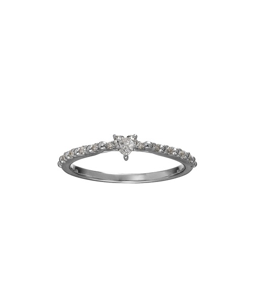 JUPITER(ジュピター)の「【Pt900】ハートシェイプダイヤモンドハーフエタニティリング/0.2ct(リング・レディース・プラチナム・#10)」の3枚目の写真