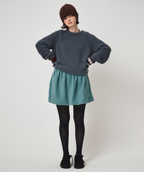 FUN FROM FUN(ファンフロムファン)の「FLUFFY KNIT PULLOVER, CHARCOAL(ニット/セーター・レディース・その他・OS)」の4枚目の写真
