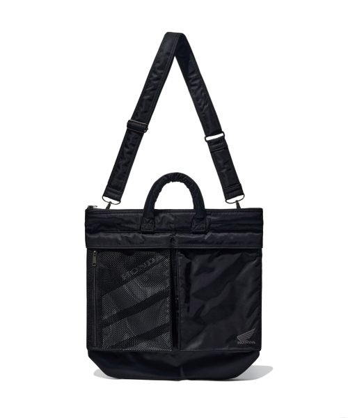 PHYPS MOTORCYCLE（フィップスモーターサイクル）の「[2-WAY] Honda Multi Pocket Helmet Bag_Black（メッセンジャーバッグ・レディース・その他・FREE）」の2枚目の写真