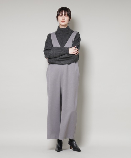 NANO universe(ナノユニバース)の「Vネックオールインワン(つなぎ/オールインワン・レディース・グレー/ブラック/ブラウン・FREE)」の20枚目の写真