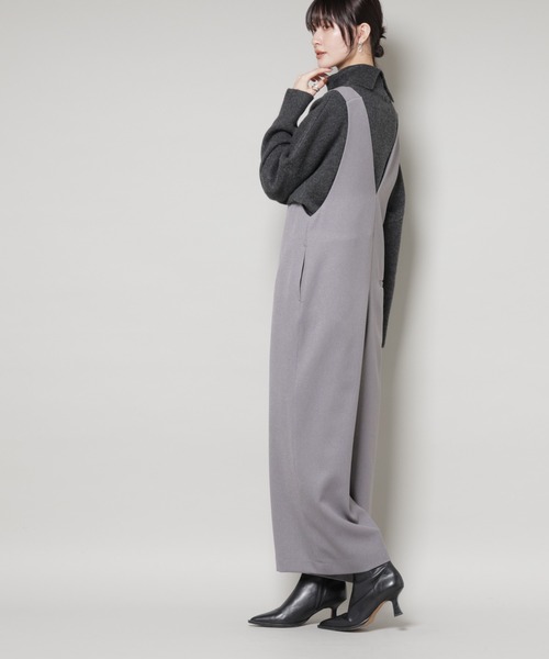 NANO universe(ナノユニバース)の「Vネックオールインワン(つなぎ/オールインワン・レディース・グレー/ブラック/ブラウン・FREE)」の21枚目の写真