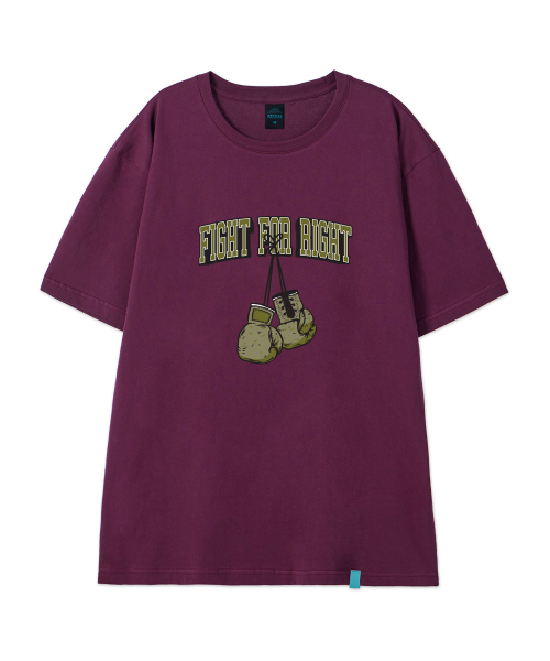 ASTRAL PROJECTION（アストラルプロジェクション）の「[ファイトフォーライト]コットンルーズフィット半袖Tシャツ_プラムパープル（Tシャツ/カットソー・メンズ・その他・LARGE/MEDIUM/X-LARGE/XX-LARGE）」の2枚目の写真