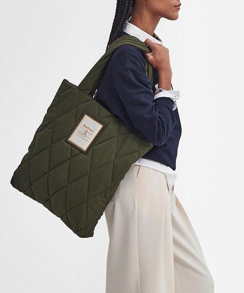 BARBOUR/バブアー】Mariah キルティング トートバッグ（トートバッグ