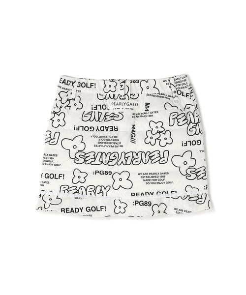 PEARLY GATES（パーリーゲイツ）の「【PEARLY GATES】NyストレッチBIGリップストップ中綿ラップ風スカート ＜ロゴ×花柄＞（スカート・レディース・ホワイト系その他・SMALL/MEDIUM/LARGE）」の13枚目の写真