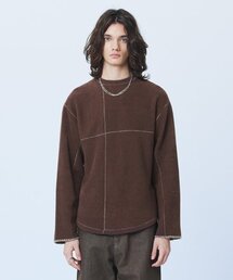 MARTIN PLAN（マーティンプラン）の「Stitch Split Up Knit - BROWN（ニット/セーター）」
