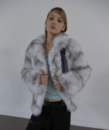 FAUX FUR JACKET / WHITE