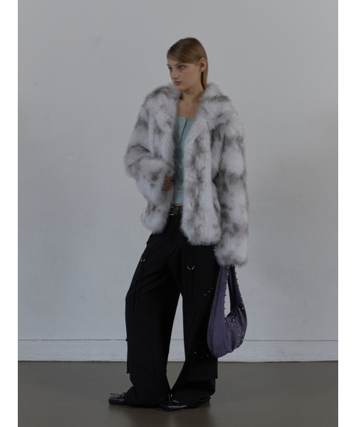 SETUP-EXE（セットアップイーエックスイー）の「FAUX FUR JACKET / WHITE（ムートンコート・レディース・その他・OS）」の9枚目の写真