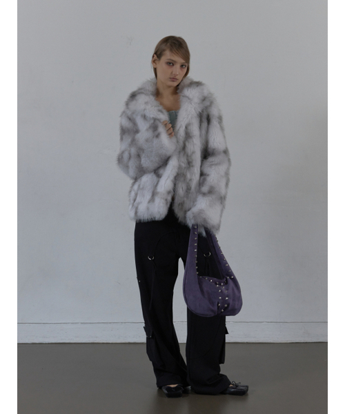 SETUP-EXE（セットアップイーエックスイー）の「FAUX FUR JACKET / WHITE（ムートンコート・レディース・その他・OS）」の3枚目の写真