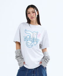 OUTLINE SYMBOL TEE HEATHER GRAY