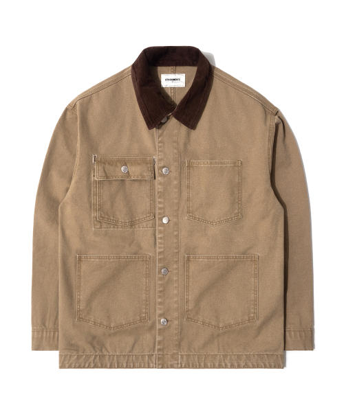 QT8 GARMENTS（キューティーエイトガーメント）の「RG Washed Work Chore Jacket (Beige)（デニムジャケット・レディース・その他・X-LARGE/MEDIUM/LARGE）」の2枚目の写真